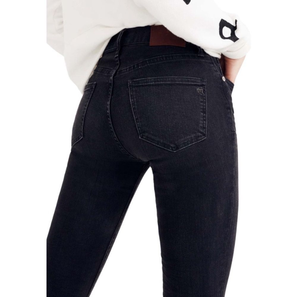 MADEWELL | 9" High Riser Skinny Skinny Jean Black Lunar Women’s 28 Tall - Picture 8 of 14